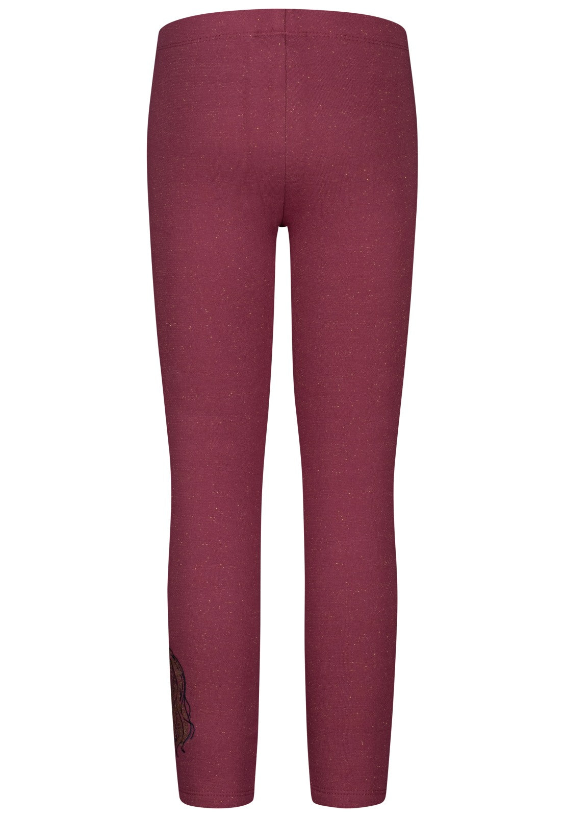 Salt and Pepper Mädchen Leggings Glitzerstruktur Rot – weitere Ansicht 4