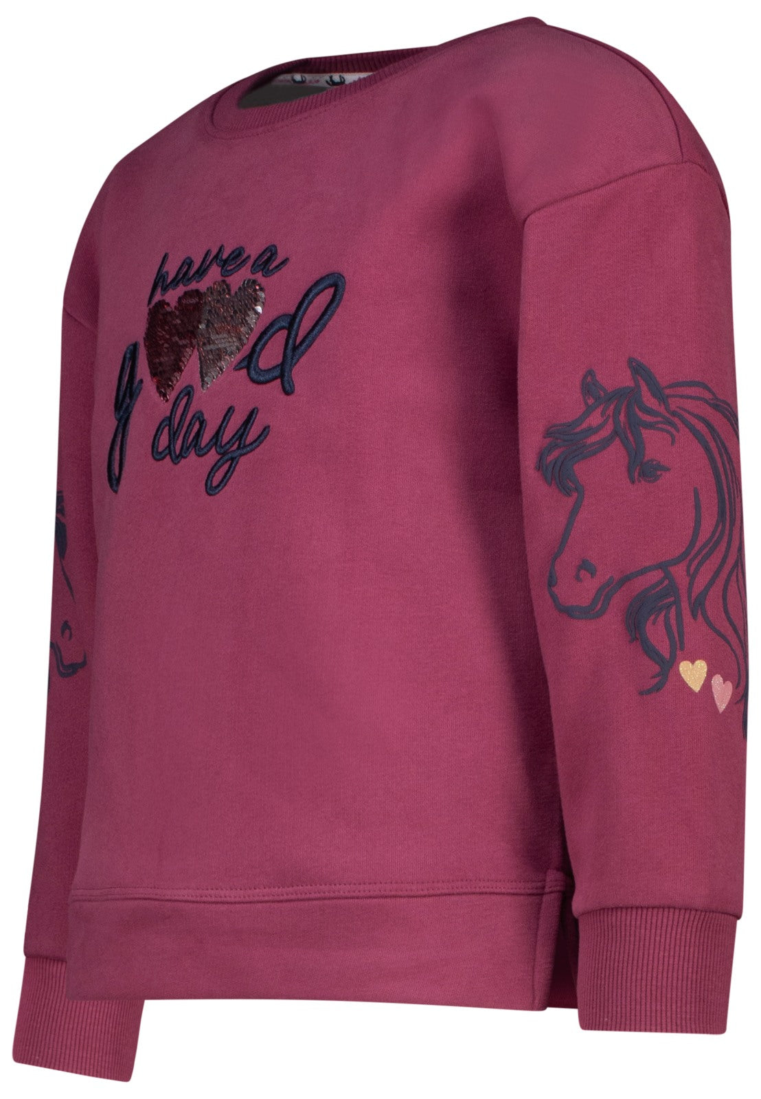 Salt and Pepper Mädchen Sweatshirt Have a Good Day Rot – weitere Ansicht 3