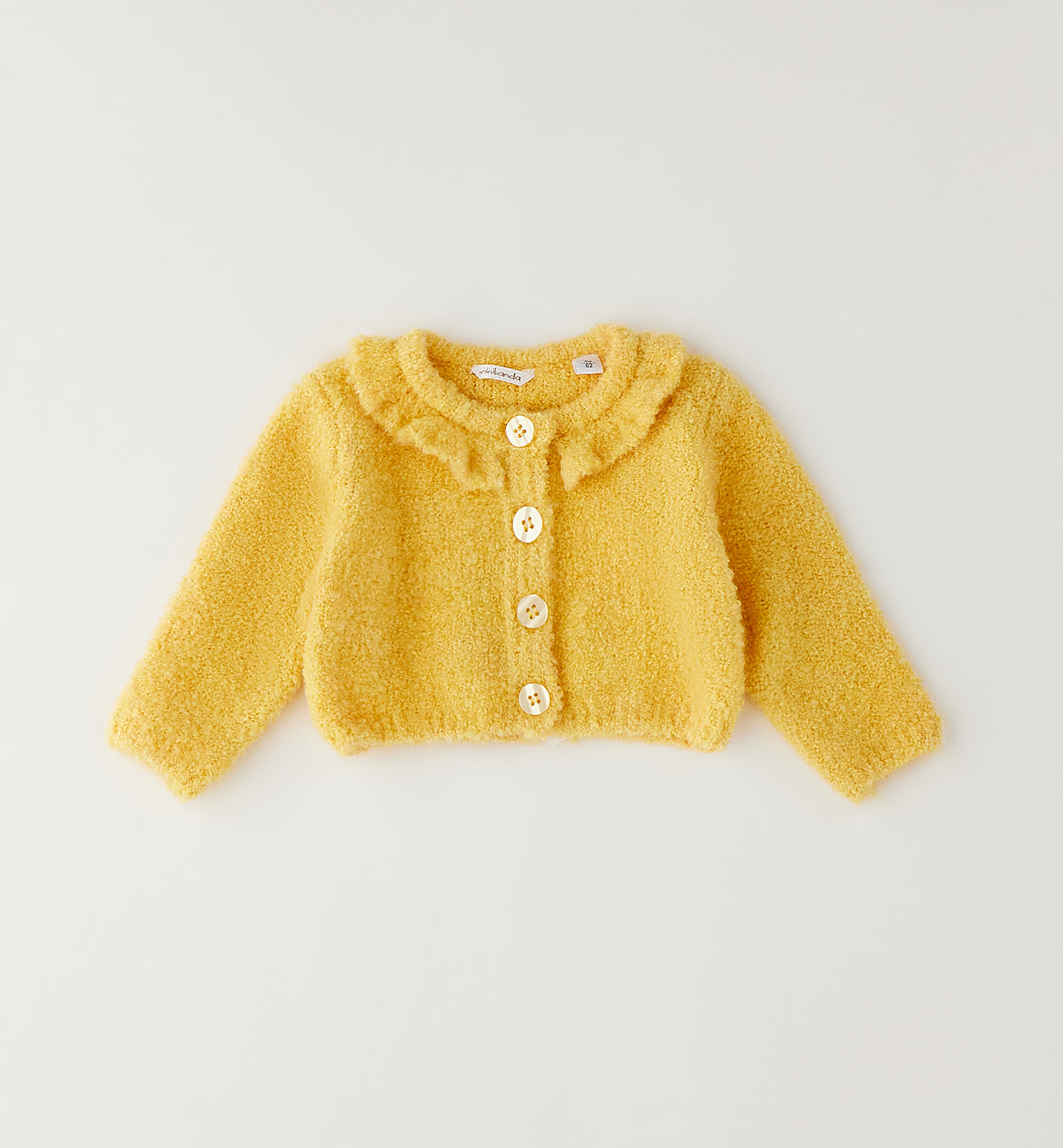 Minibanda Mädchen Strickjacke Gelb