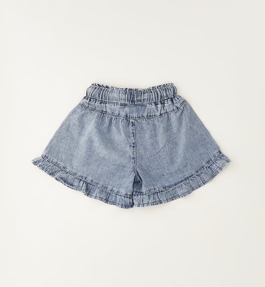 Ido Jeans-Shorts mit Rüschen Saum
