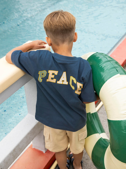Noppies Jungen T-Shirt „PEACE“ mit großem Rückenprint