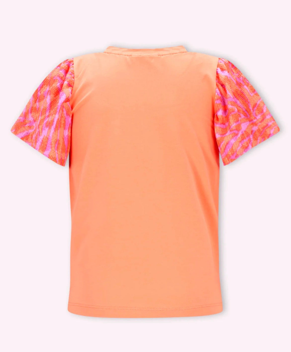 B.Nosy Mädchen Top Coral – Musterärmel Sommer