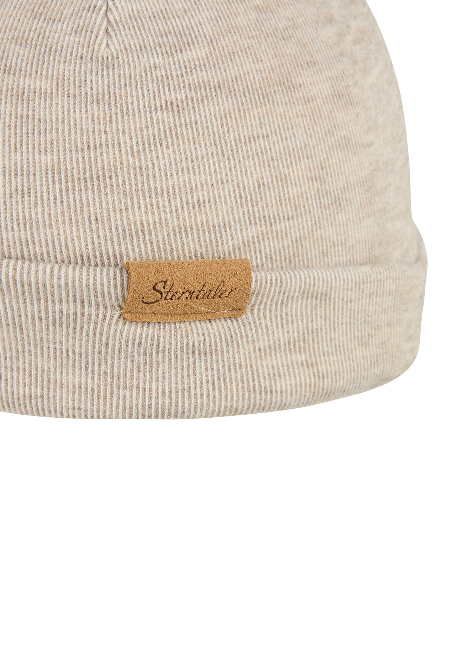 Sterntaler Kinder Beanie Melange Braun meliert