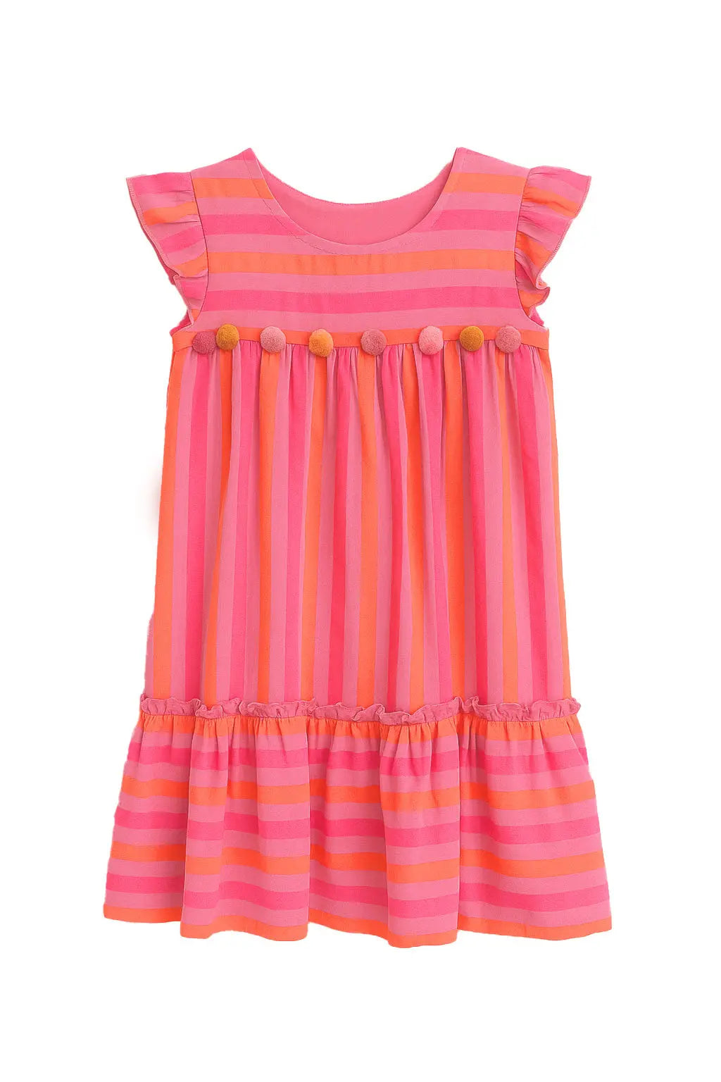 Dress Neon Pink Mokkini Kindermode