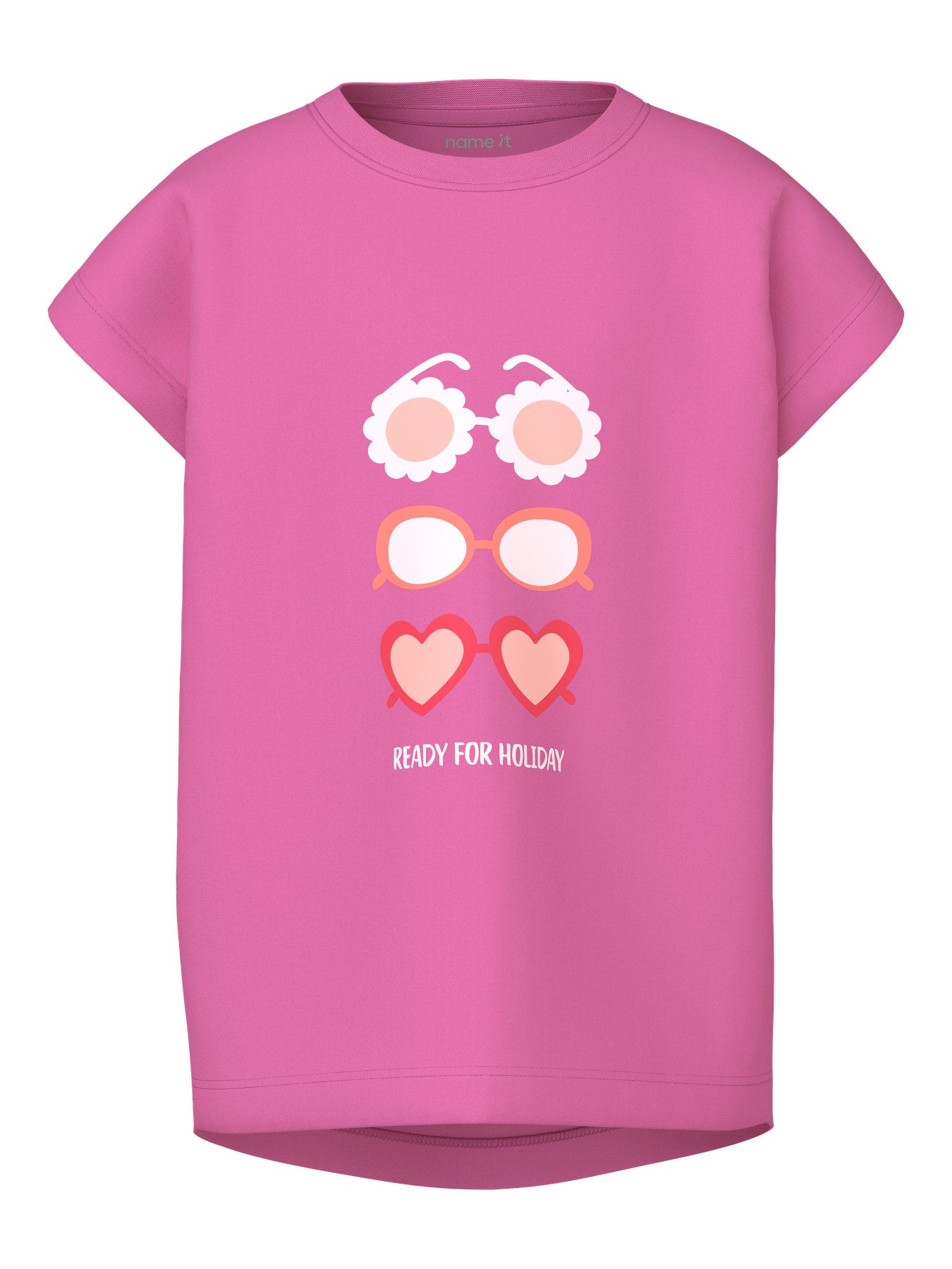 name it Mädchen T-Shirt NMFVIGEA CAPSL TOP SET - Strawberry Moon Sunglasses Gr. 104-98 - Front_1
