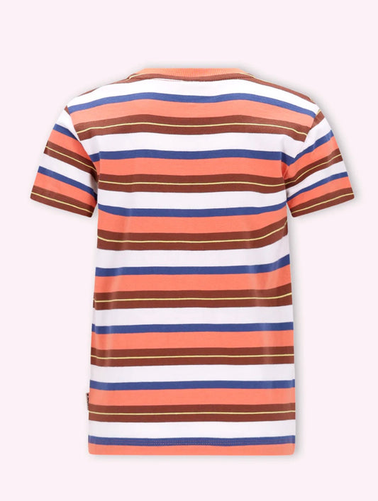 B.Nosy Jungen T-Shirt Flamingo – Bunte Streifen