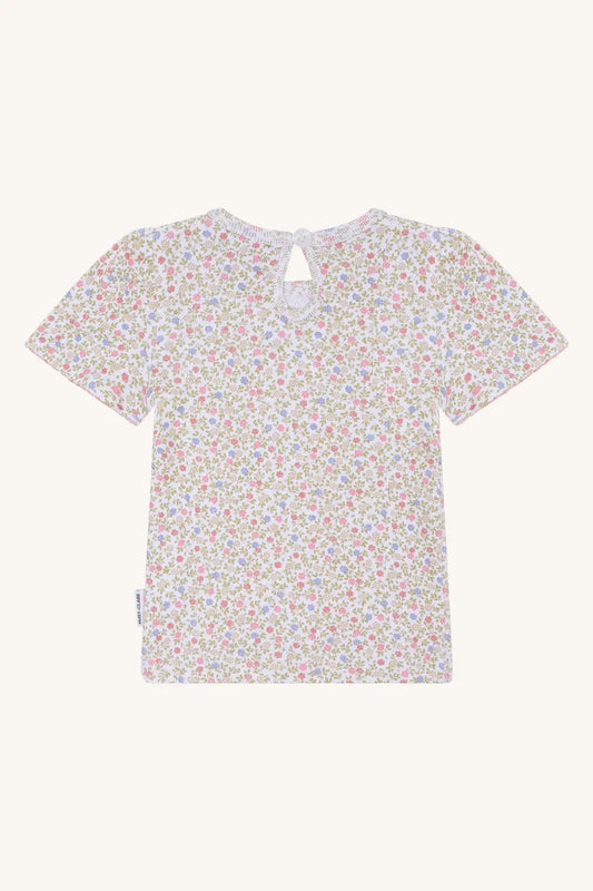 Hust & Claire HCAlma Blooming White Mokkini Kindermode T-shirt