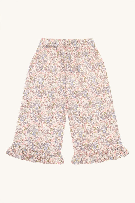 Hust & Claire HCTeresa Ditsy Flower Ivory Mokkini Kindermode Pants