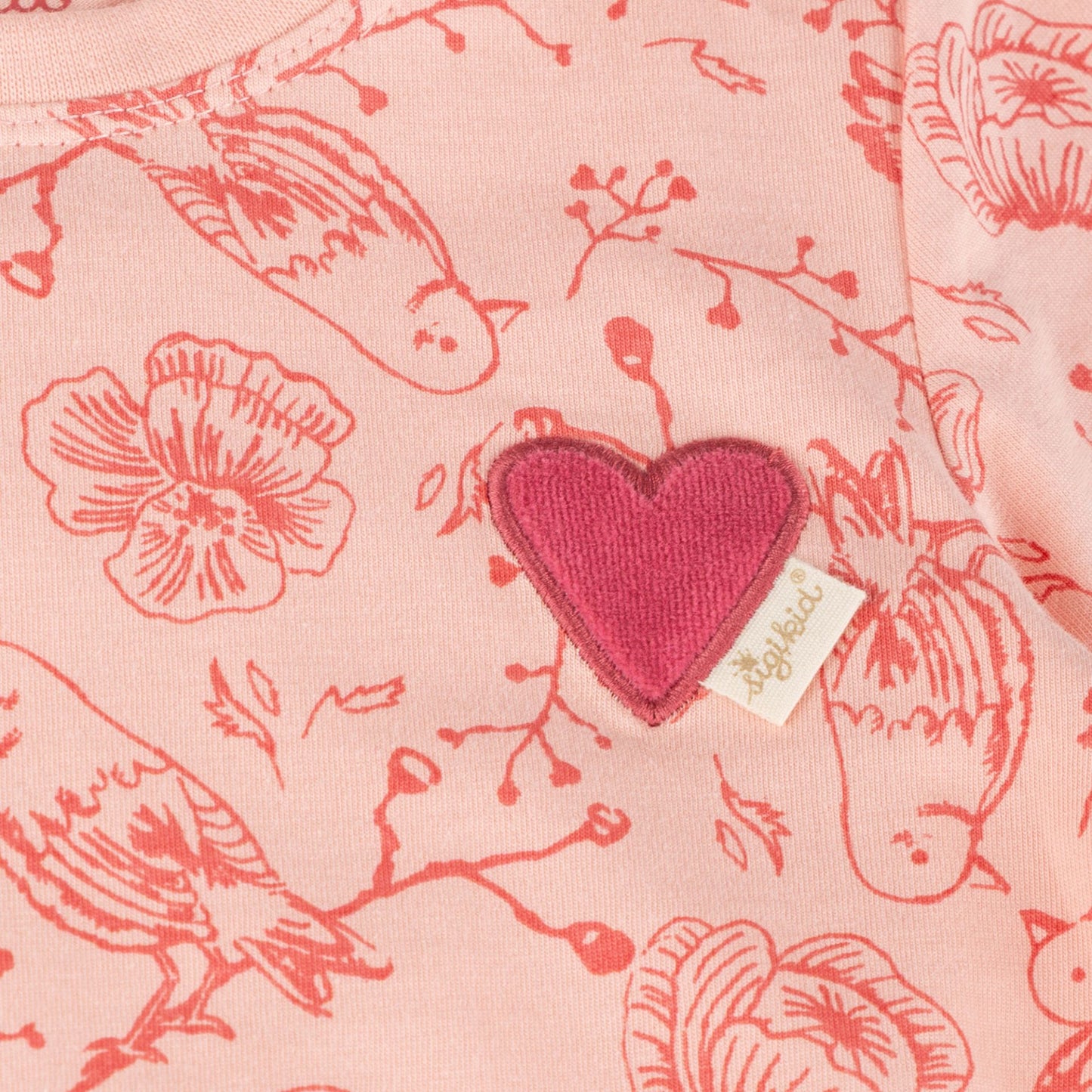 Sigikid Mini T-Shirt Rosa mit Vögelchen & Herz