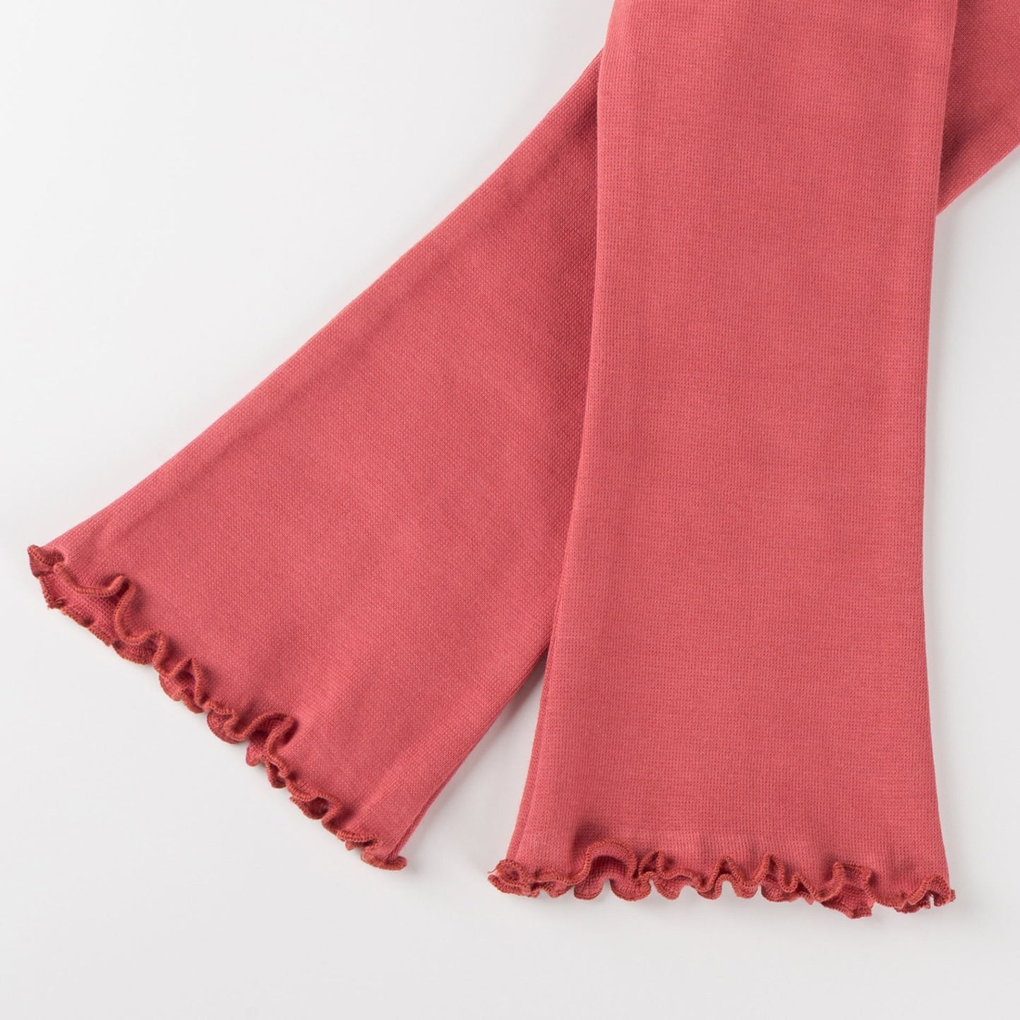 Sigikid Mini Bootcut Leggings Altrosa mit Rüschensaum