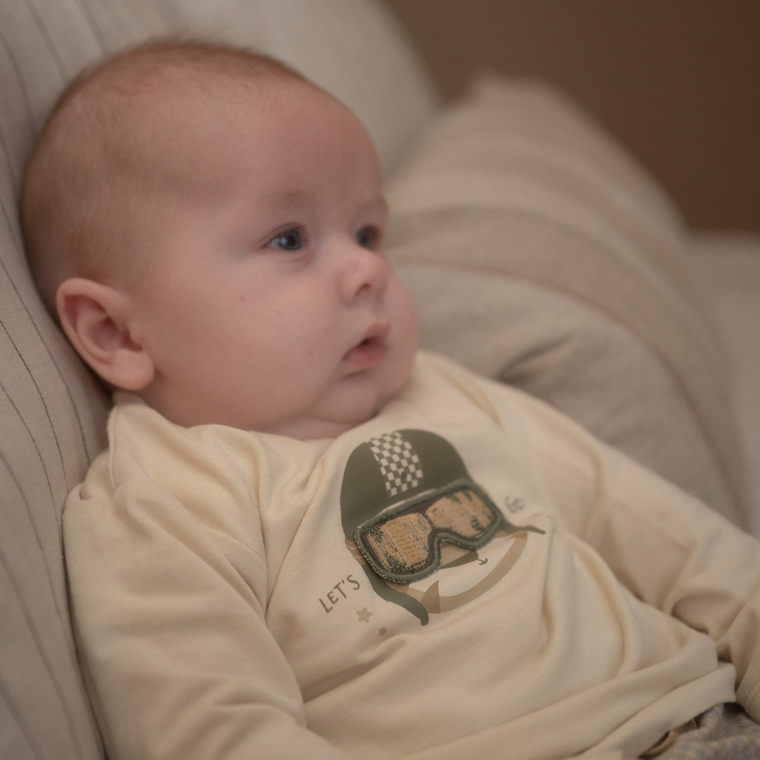 Dirkje Jungen Langarmshirt in Wollweiß - M60609-35_4