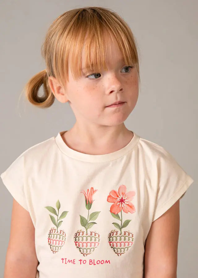 Mayoral Mädchen Set Shirt & Hose mit Blumenprint Mokkini Kindermode 2Teiler Set