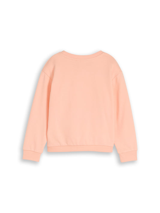 Tom Tailor Mädchen Sweatshirt Apricot mit Erdbeer Fresh Snack Print