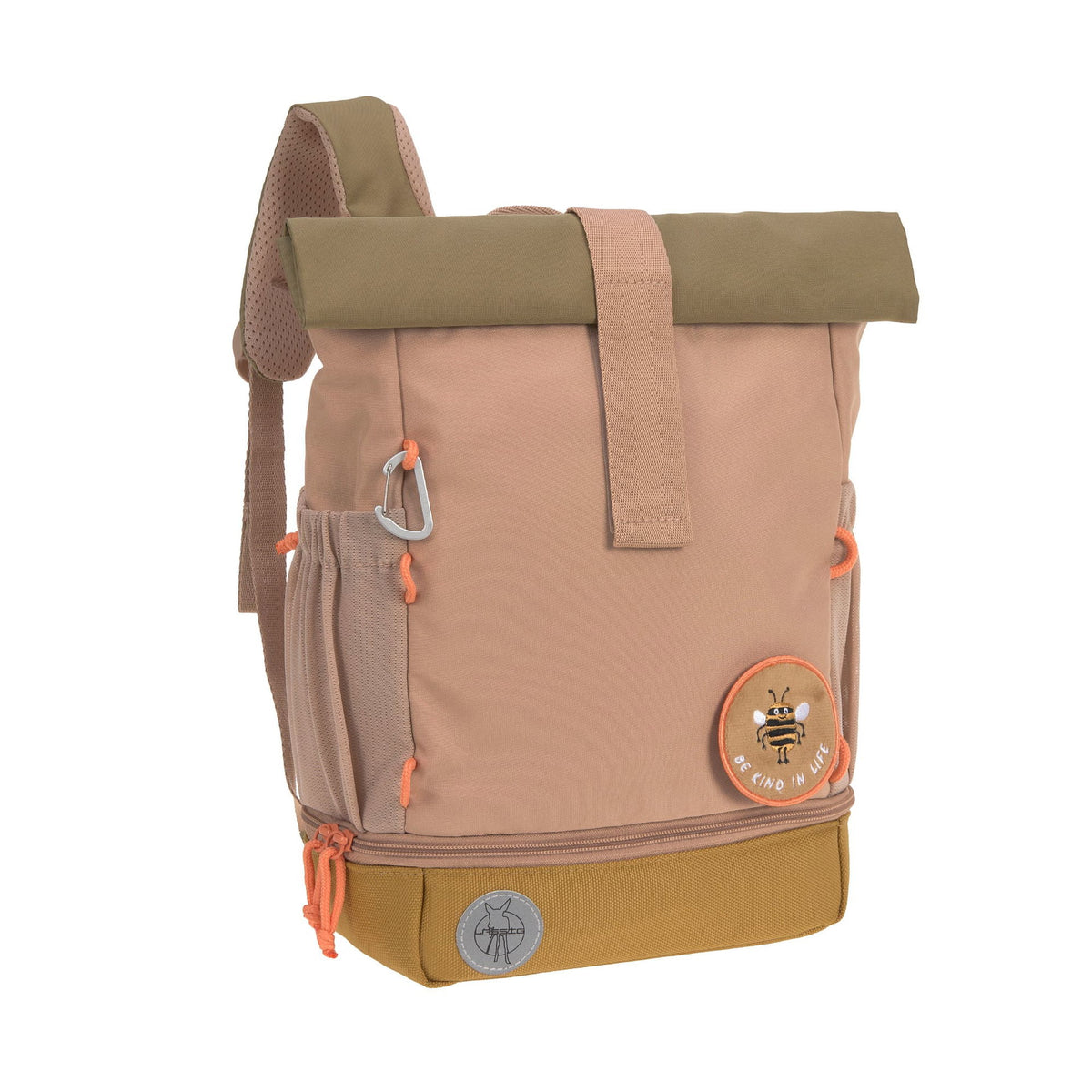 LÄSSIG Mini Rolltop Rucksack Nature Hazelnut