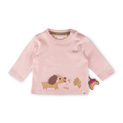 Sigikid Baby Langarmshirt Rosa mit Dackel