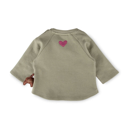 Sigikid Baby Sweatshirt Grün Petit Croissant