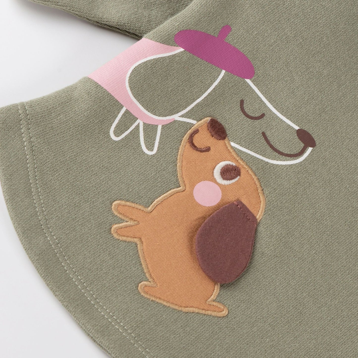 Sigikid Baby Sweatshirt Grün Petit Croissant