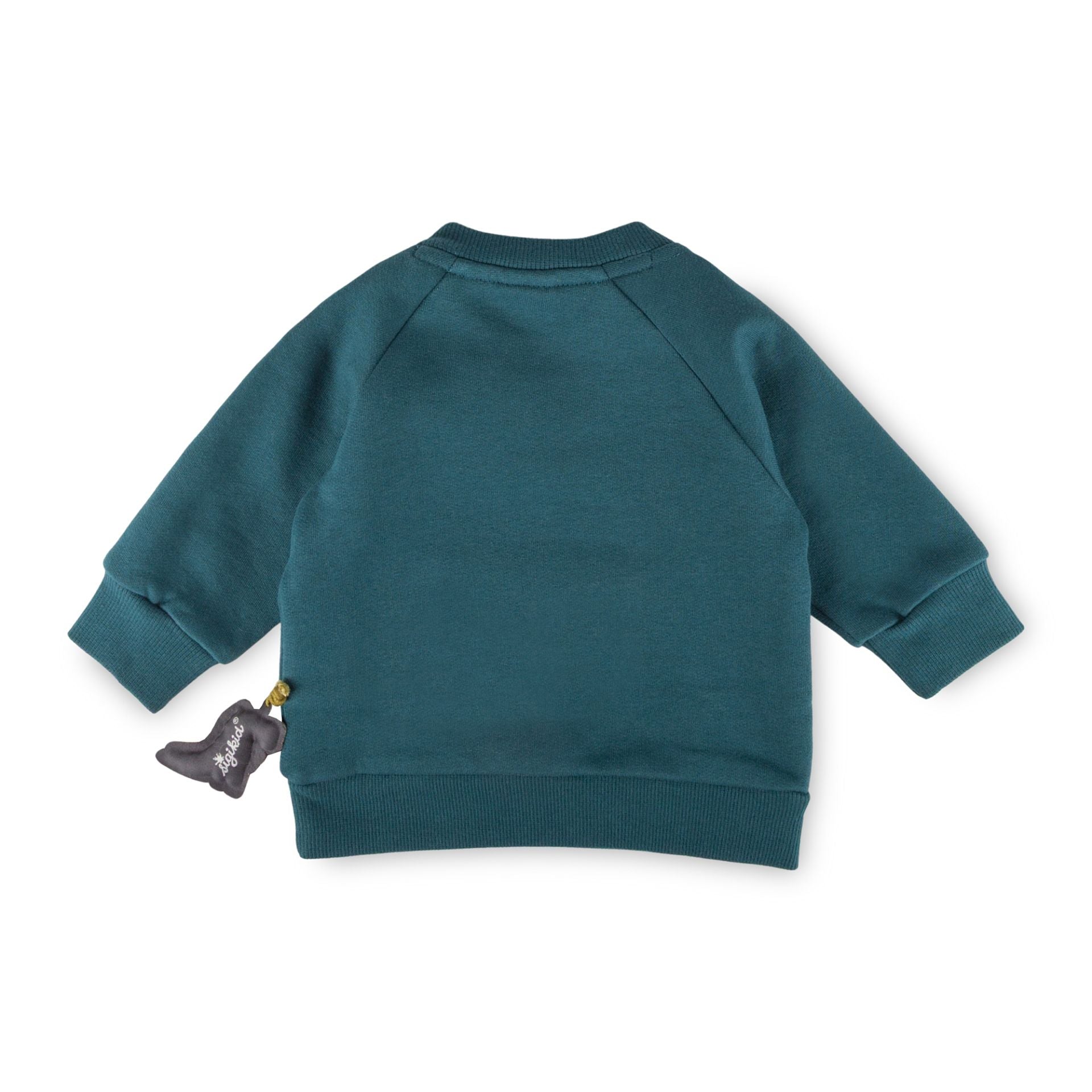 Sigikid Baby Sweatshirt Petrol mit Dino-Tasche