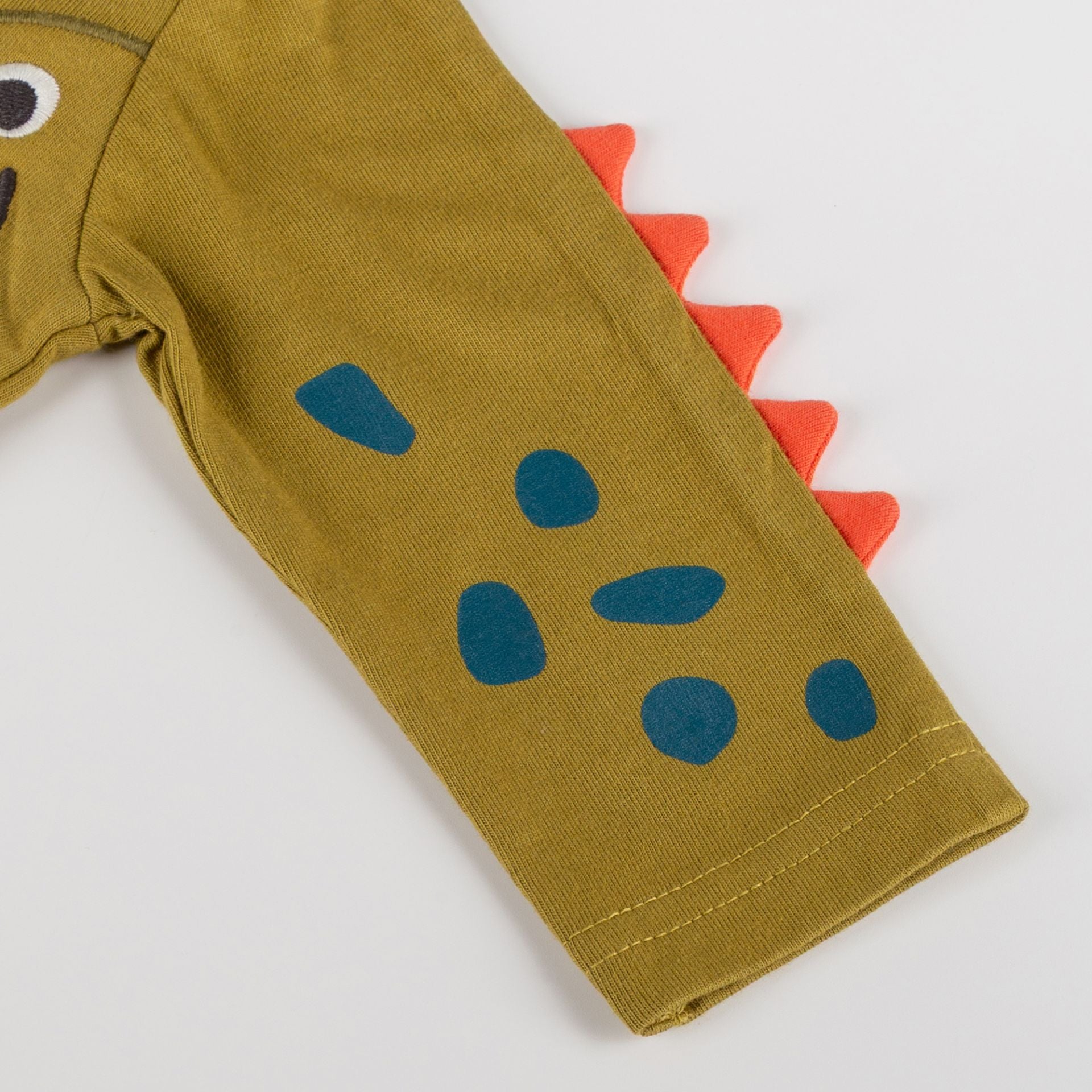 Sigikid Baby Langarmshirt Khaki mit Dino