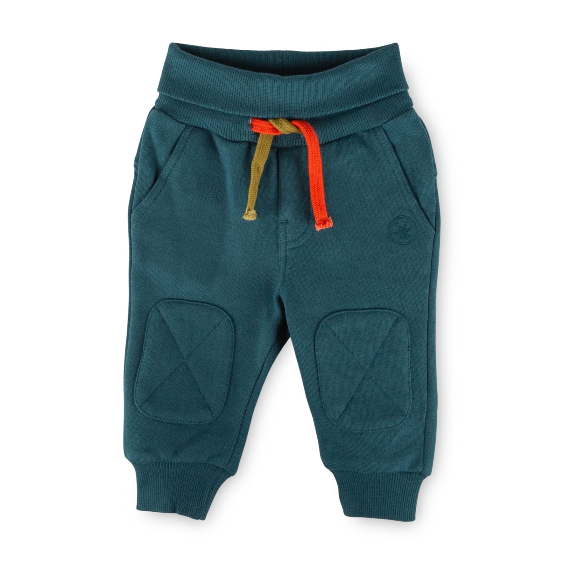 Sigikid Baby Sweathose Petrol mit Kniepatches