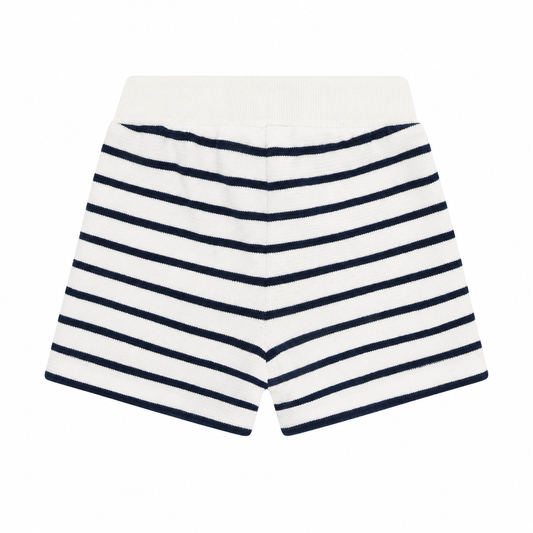 En Fant Kinder Shorts Weiß/Navy Streifen
