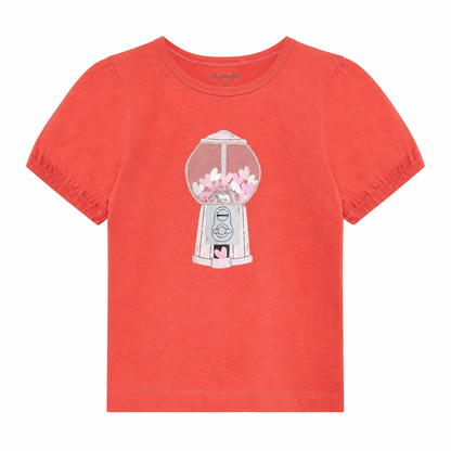 Minymo Mädchen T-shirt Kaugummiautomat-Motiv