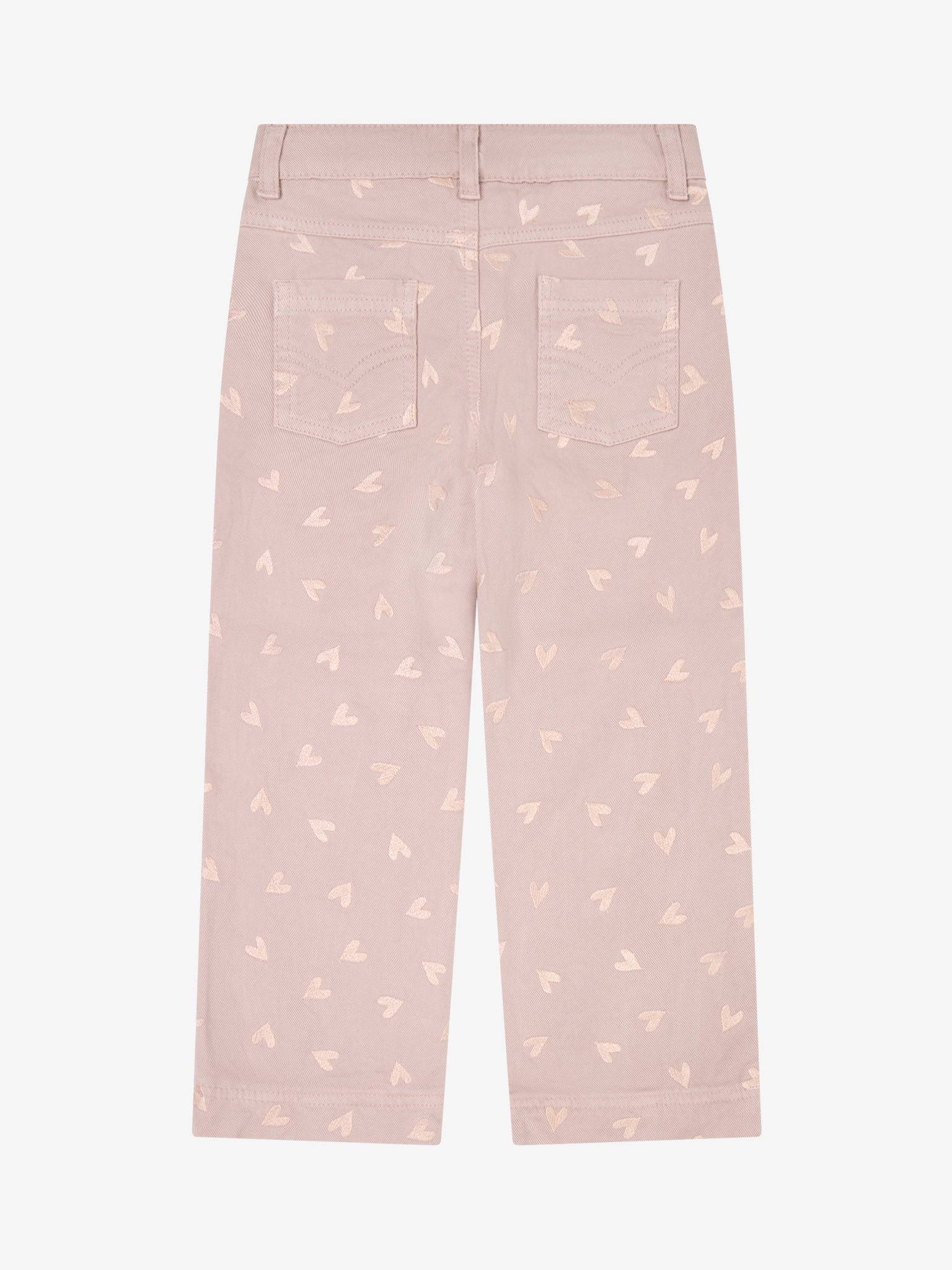 Minymo Mädchen Hose – Rosa mit Herzmuster