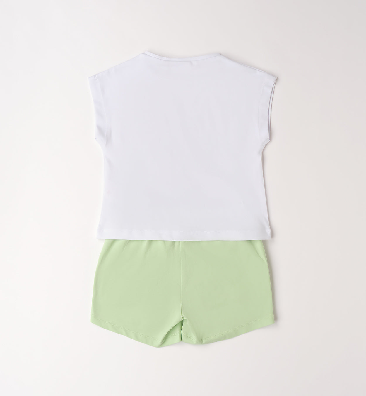 Sarabanda Set Hund Print Grün Weiß Mädchen