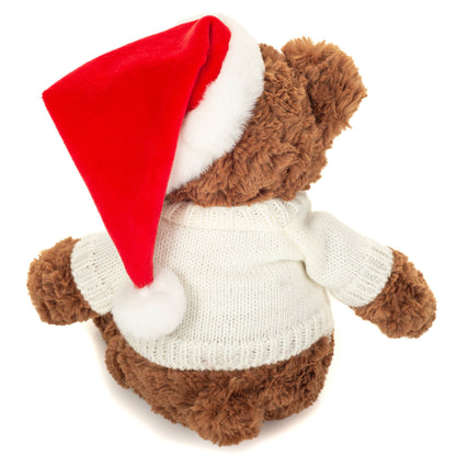 Weihnachtsteddy mit Pullover 30 cm - Plüschtier - Stofftier