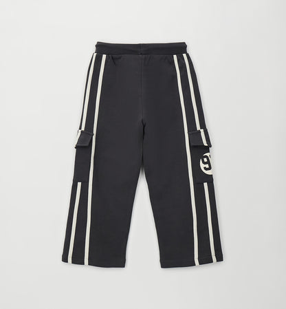 Sarabanda Jungen Cargo-Hose Grau mit Kontraststreifen
