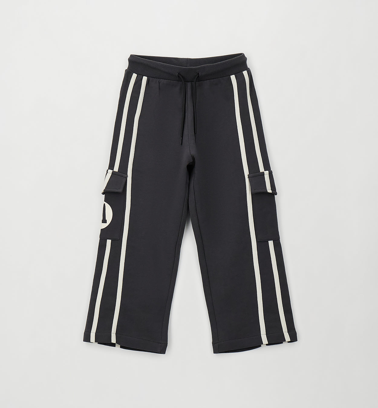 Sarabanda Jungen Cargo-Hose Grau mit Kontraststreifen
