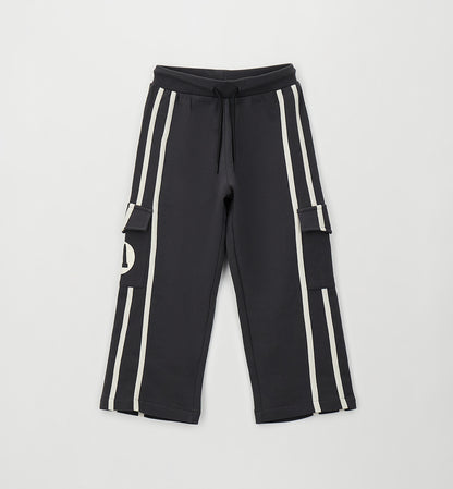 Sarabanda Jungen Cargo-Hose Grau mit Kontraststreifen