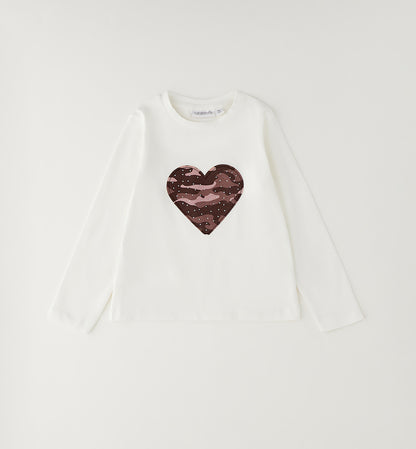 Sarabanda Mädchen Langarmshirt Off White
