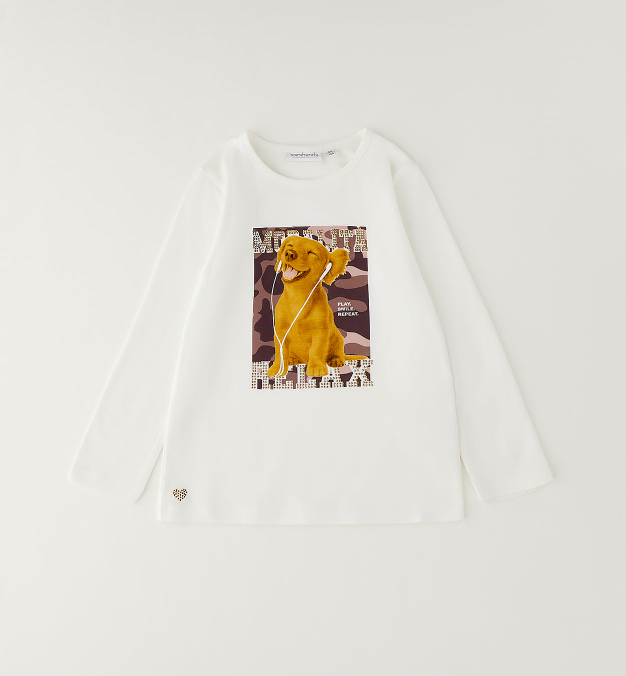 Sarabanda Mädchen Langarmshirt Off White
