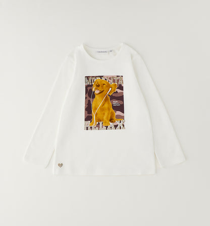 Sarabanda Mädchen Langarmshirt Off White