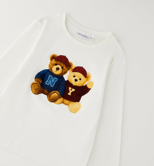 Sarabanda Mädchen Langarmshirt Off White