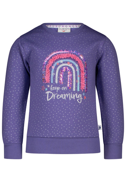 Salt & Pepper Mädchen Sweatshirt - Purple Mokkini