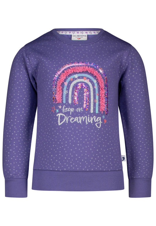 Salt & Pepper Mädchen Sweatshirt - Purple Mokkini