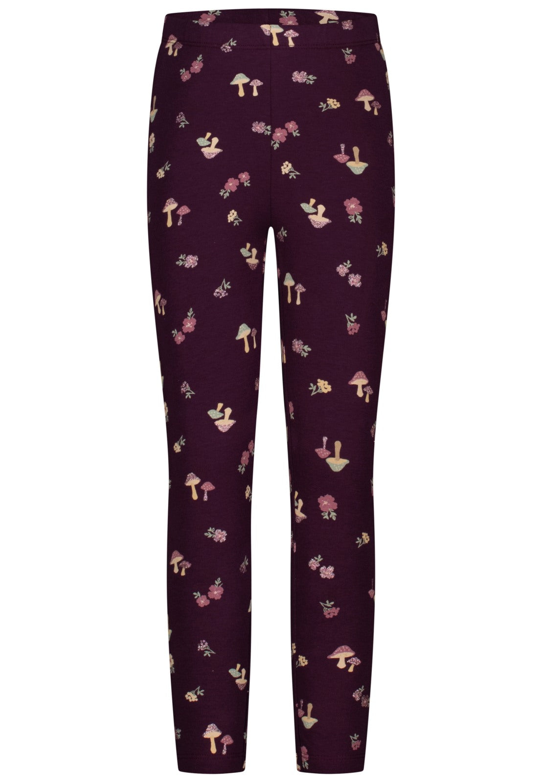 Salt and Pepper Mädchen Leggings Reh Waldmuster Dunkellila – weitere Ansicht 3