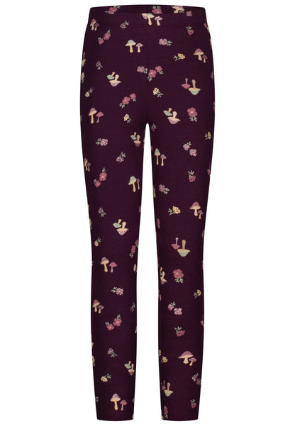 Salt and Pepper Mädchen Leggings Reh Waldmuster Dunkellila – weitere Ansicht 3