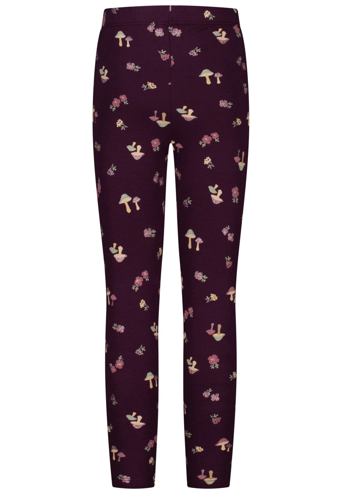 Salt and Pepper Mädchen Leggings Reh Waldmuster Dunkellila – weitere Ansicht 2