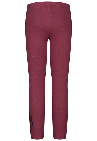 Salt and Pepper Mädchen Leggings Glitzerstruktur Rot – weitere Ansicht 4