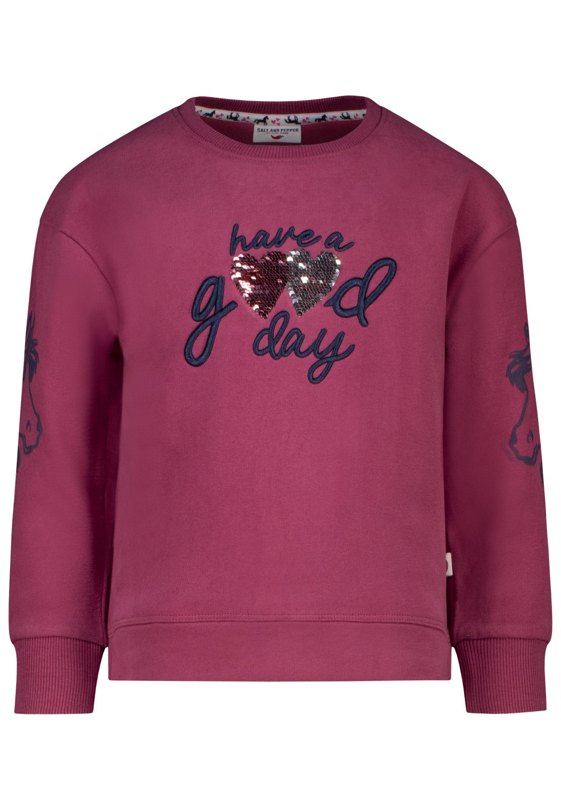 Salt and Pepper Mädchen Sweatshirt Have a Good Day Rot – weitere Ansicht 4