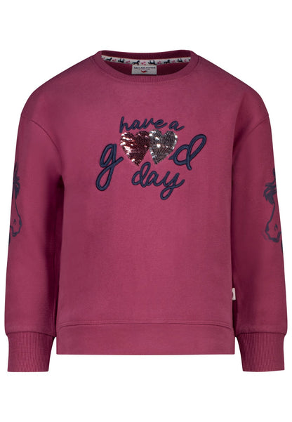 Salt and Pepper Mädchen Sweatshirt Have a Good Day Rot – weitere Ansicht 4