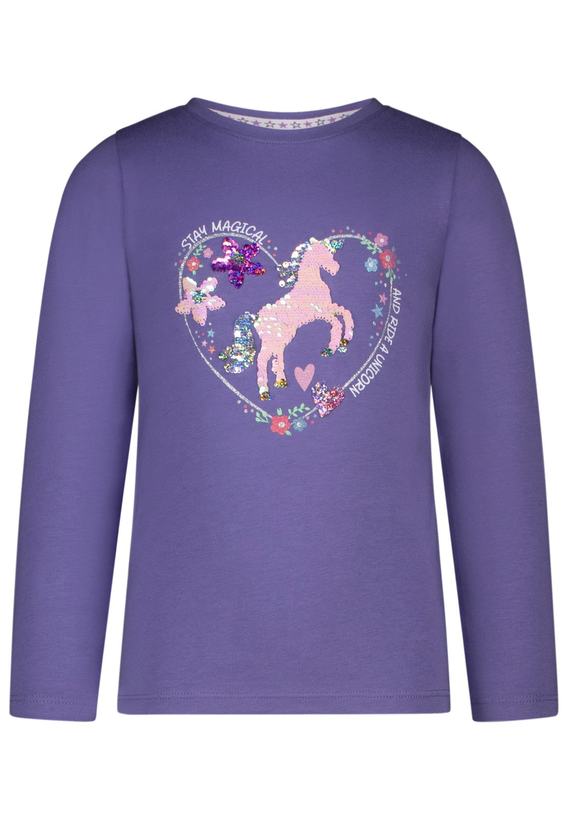 Salt & Pepper Mädchen Langarmshirt - Purple Mokkini
