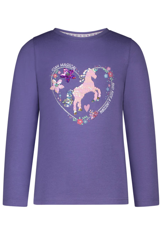 Salt & Pepper Mädchen Langarmshirt - Purple Mokkini