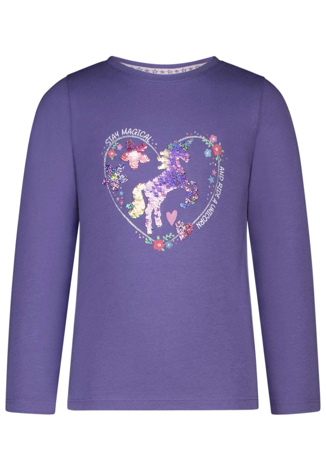 Salt & Pepper Mädchen Langarmshirt - Purple Mokkini
