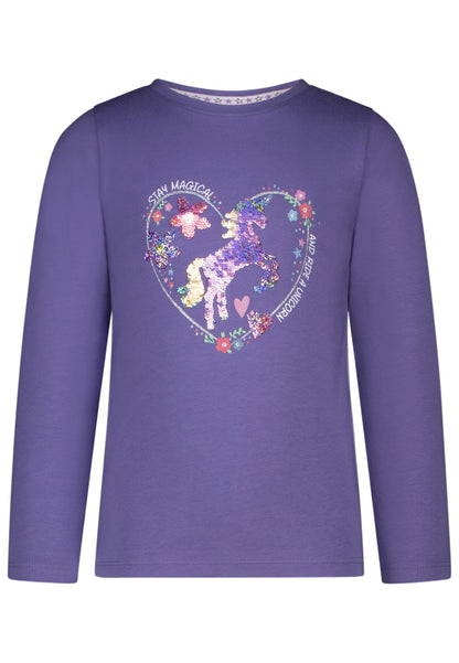 Salt & Pepper Mädchen Langarmshirt - Purple Mokkini