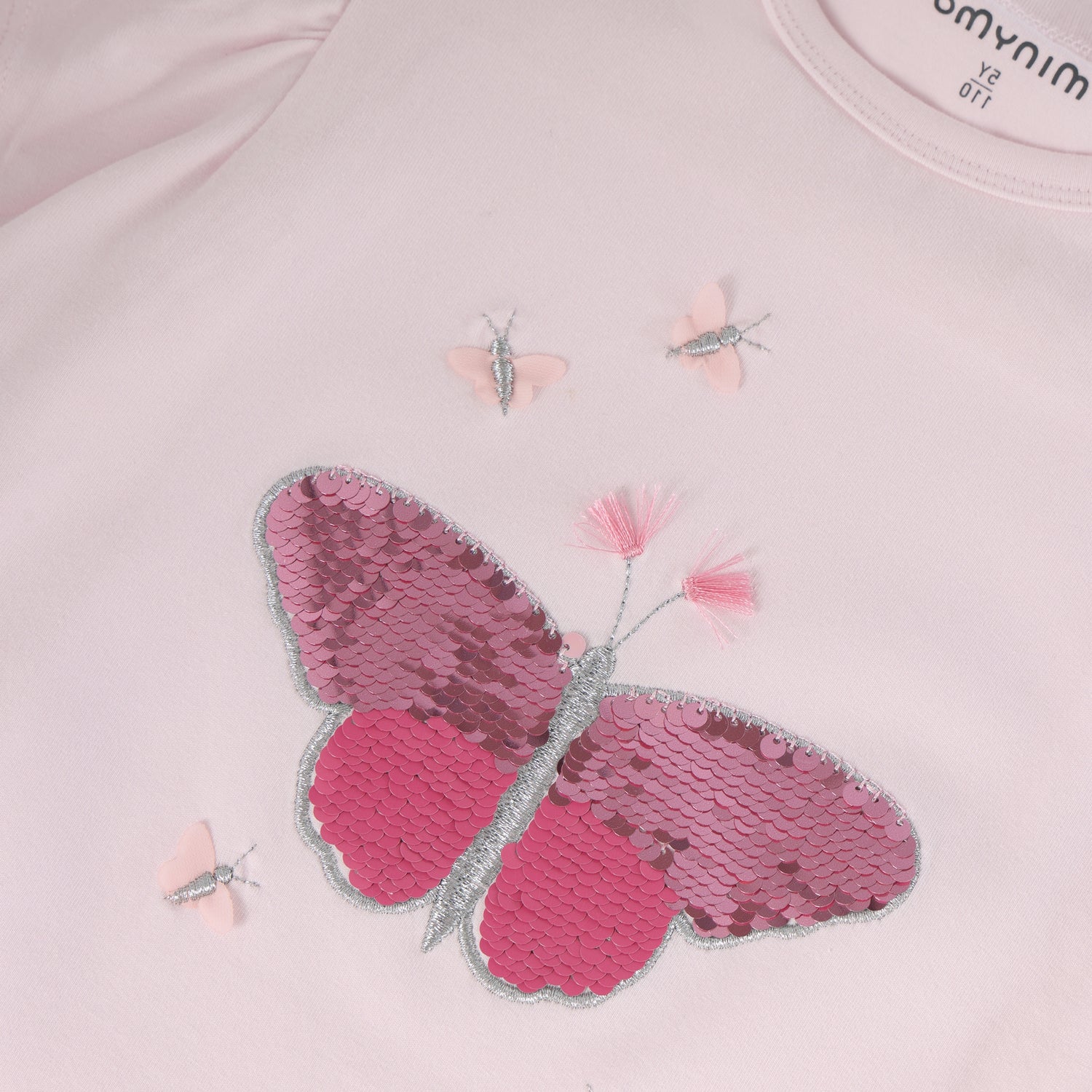 Minymo T-Shirt mit Schmetterling Motiv