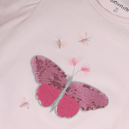 Minymo T-Shirt mit Schmetterling Motiv